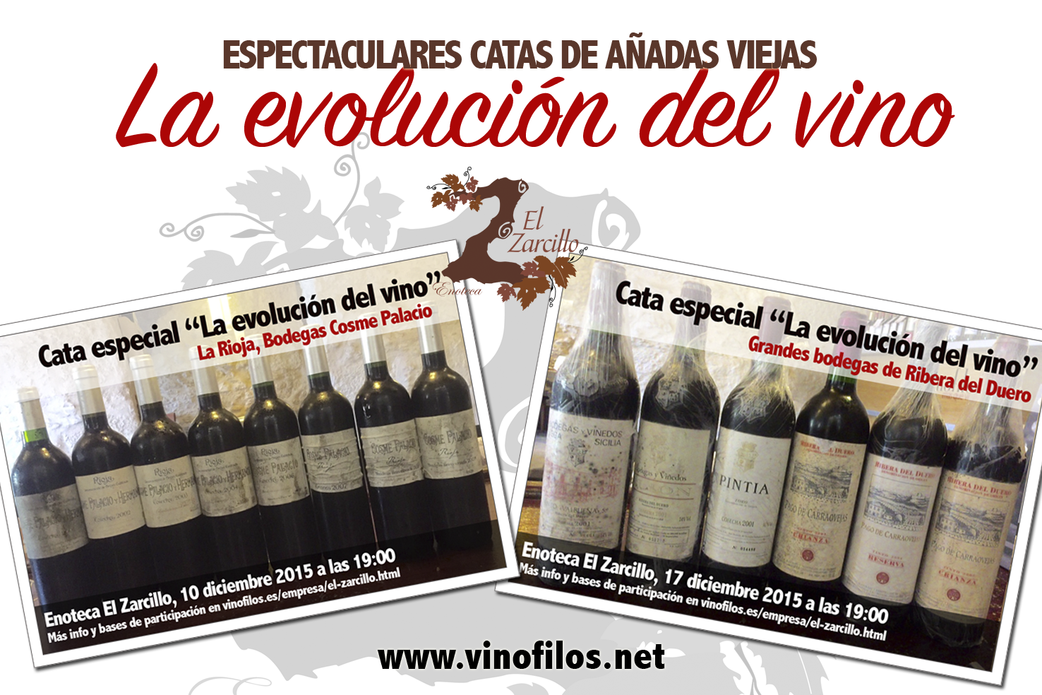 «La evolución del vino» – Catas especiales en El Zarcillo