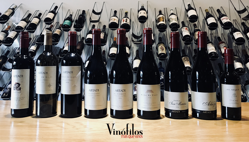 Los vinos de Artadi en Canarias con Vinófilos